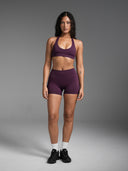 Base 4" Scrunch Shorts Blackberry