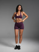 Base Backless Halter Bra Blackberry