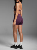 Base 4" Scrunch Shorts Blackberry