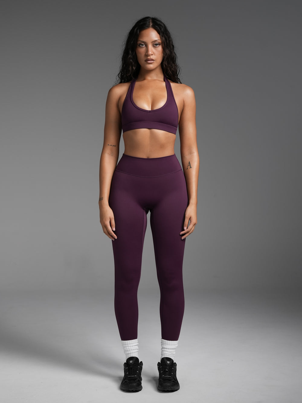 Base Scrunch Leggings | Full Length Blackberry