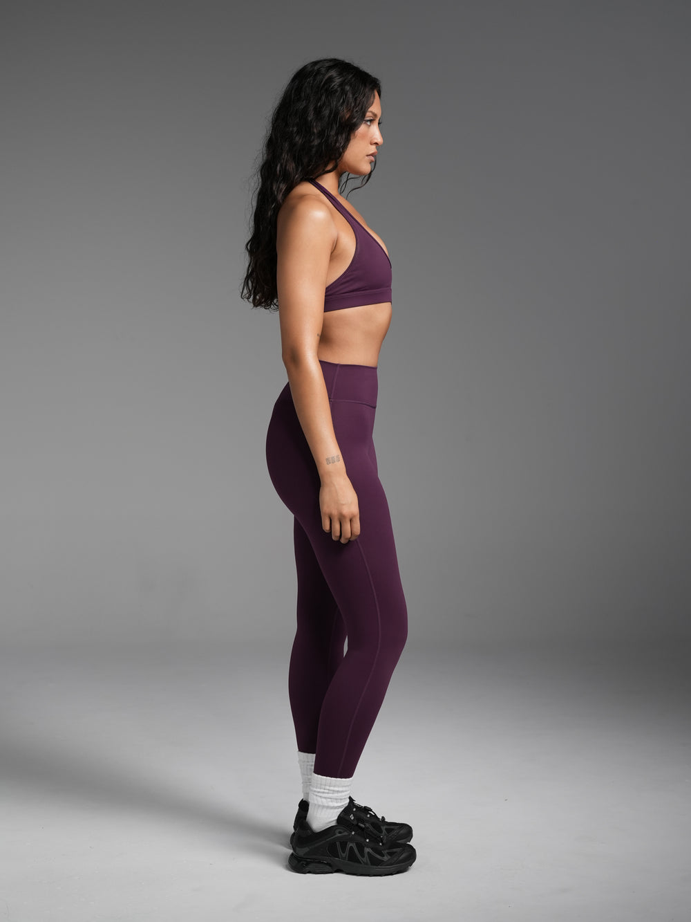 Base Scrunch Leggings | Full Length Blackberry