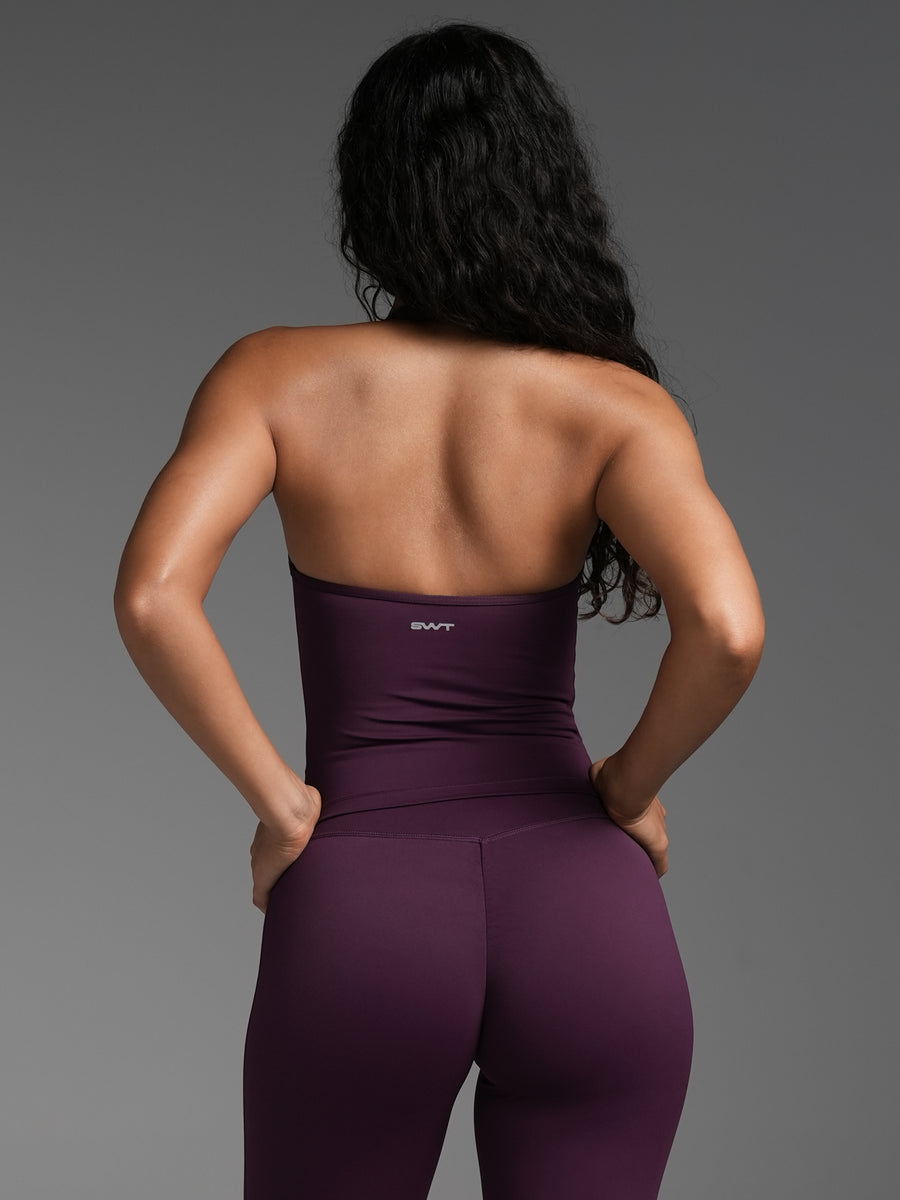 Base Halter Tank Blackberry
