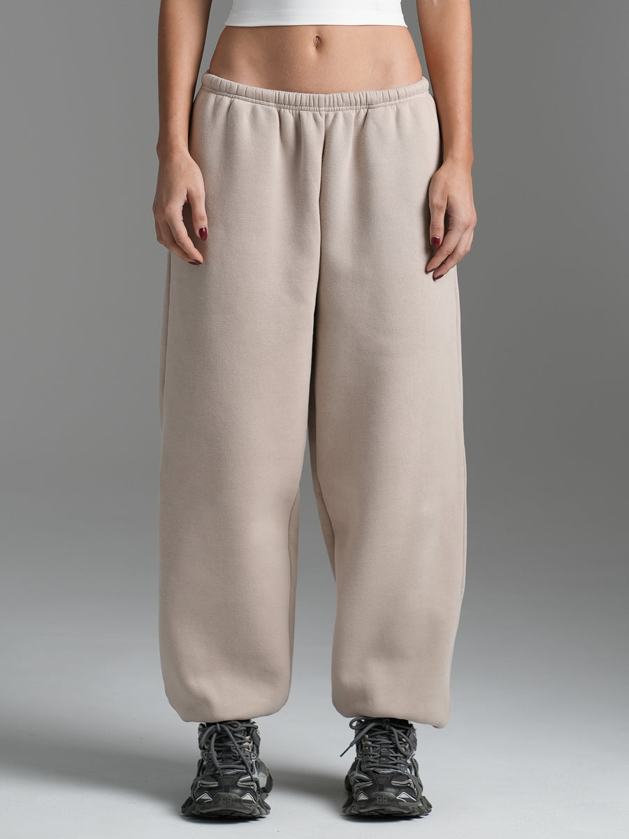 Oversized Fleece Trackpants Dune
