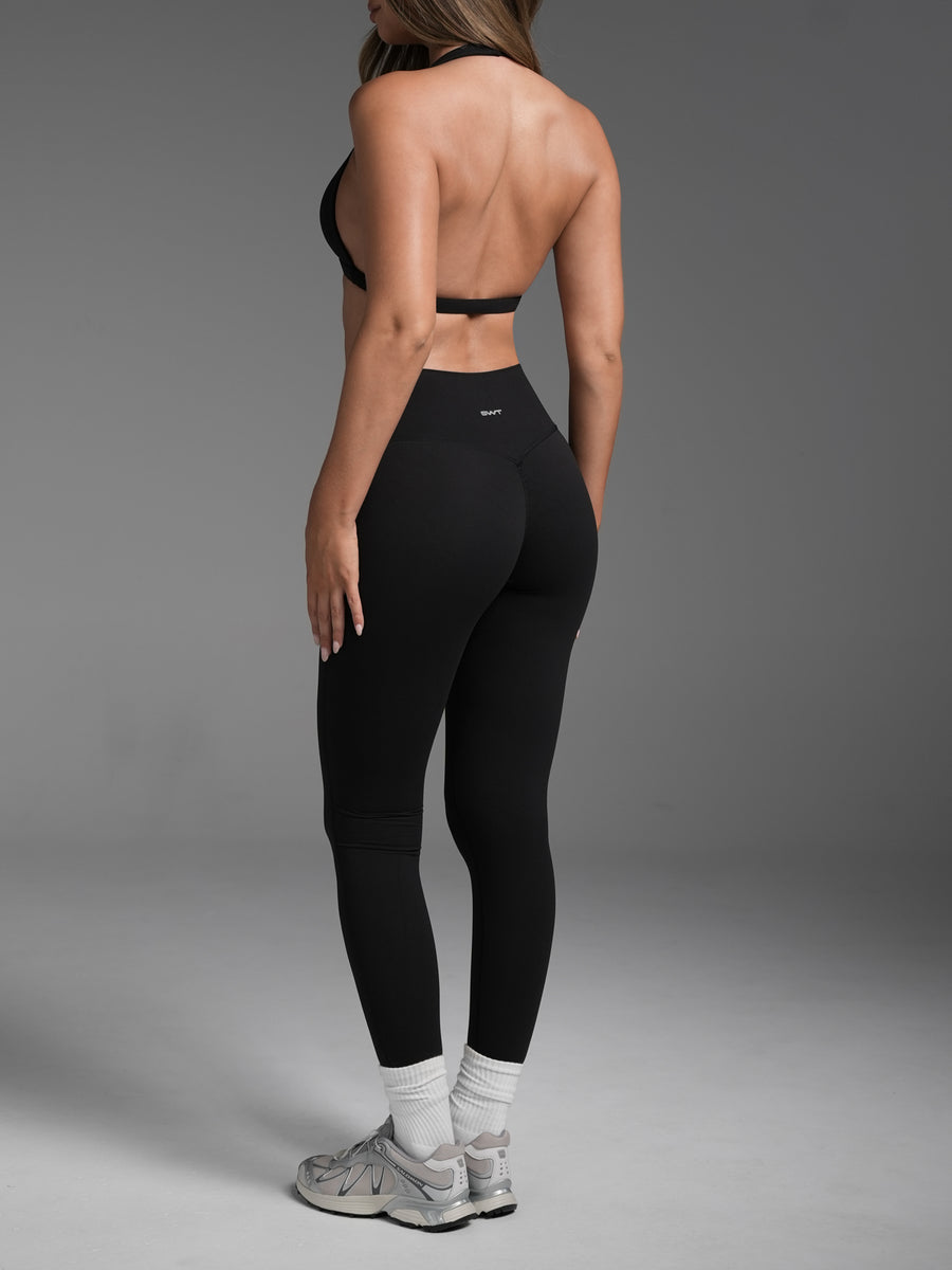 FLX Invisible Scrunch Leggings Black