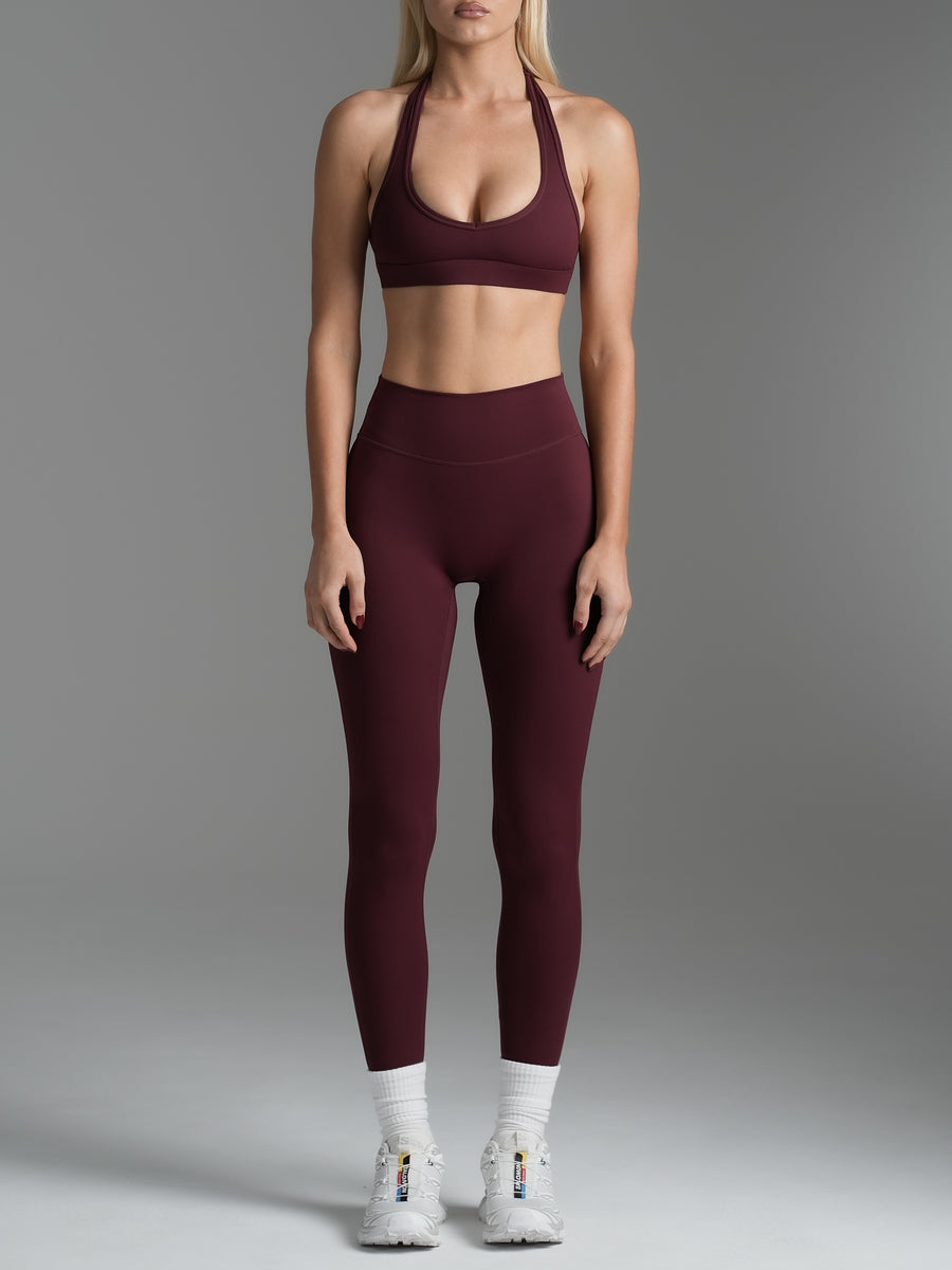 Base Scrunch Leggings | Full Length Cherry Cola