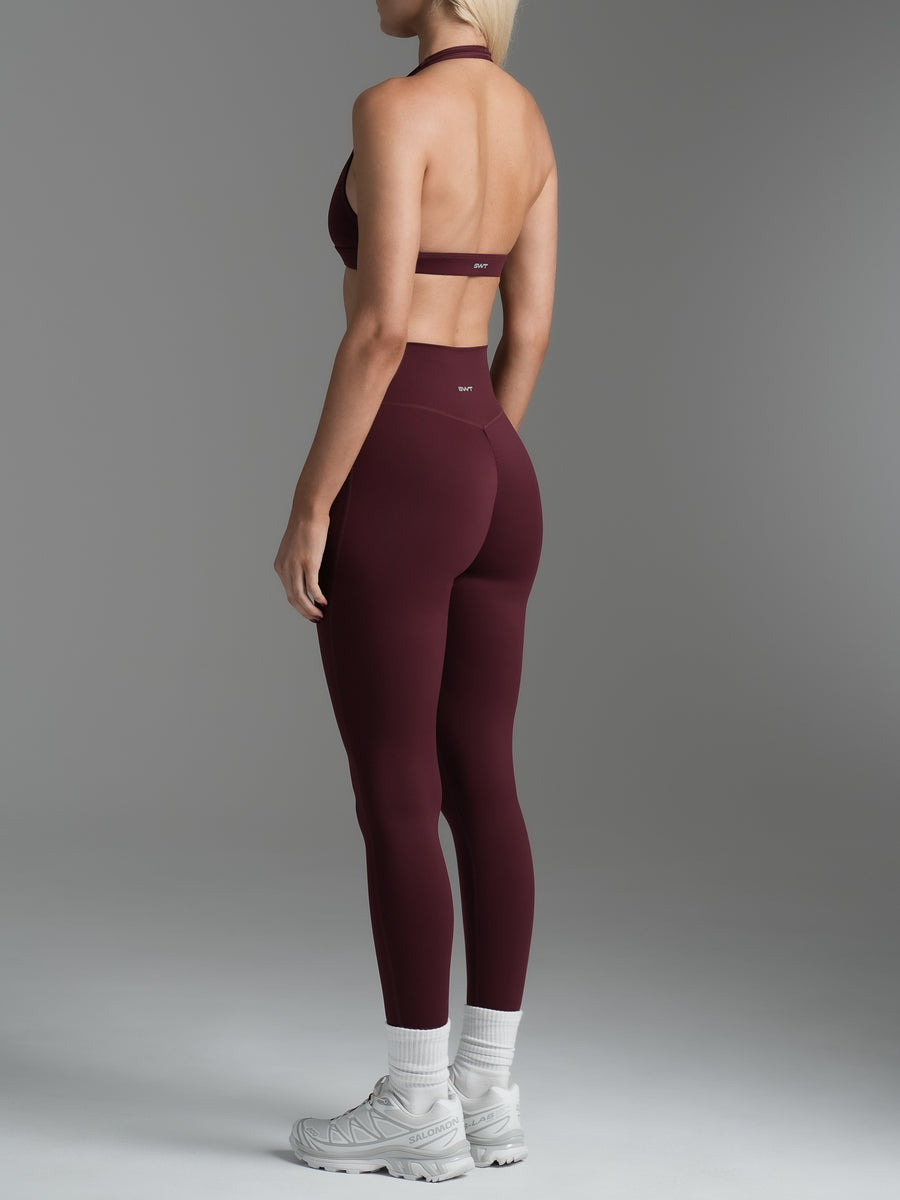 Base Scrunch Leggings | Full Length Cherry Cola