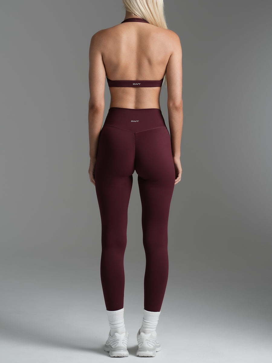 Base Scrunch Leggings | Full Length Cherry Cola
