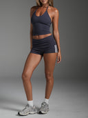 Foldover Stripe Shorts Stellar