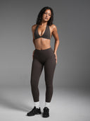 FLX Plunge Halter Bra Bittersweet