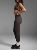 FLX Plunge Halter Bra Bittersweet