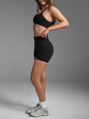 FLX Invisible Scrunch Shorts 4" Black