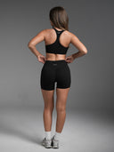 FLX Invisible Scrunch Shorts 4" Black