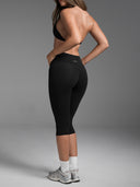 FLX Invisible Scrunch Capris Black