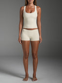 FLX Micro Shorts Off White