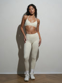 FLX Subtle Scrunch Leggings Off White