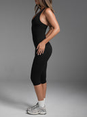 FLX Crossover Halter Tank Black