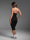 FLX Crossover Halter Tank Black