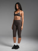 FLX Invisible Scrunch Capris Bittersweet