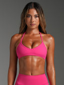 FLX Halter Bra Hibiscus