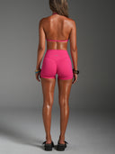 FLX Invisible Scrunch Shorts 4" Hibiscus