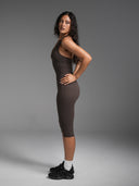 FLX Crossover Halter Tank Bittersweet