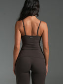 FLX Sweetheart Ruched Cami Bittersweet