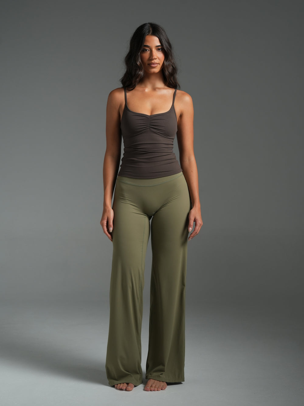 FLX Wide Leg Bottoms Khaki