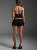 Foldover Hot Shorts Black