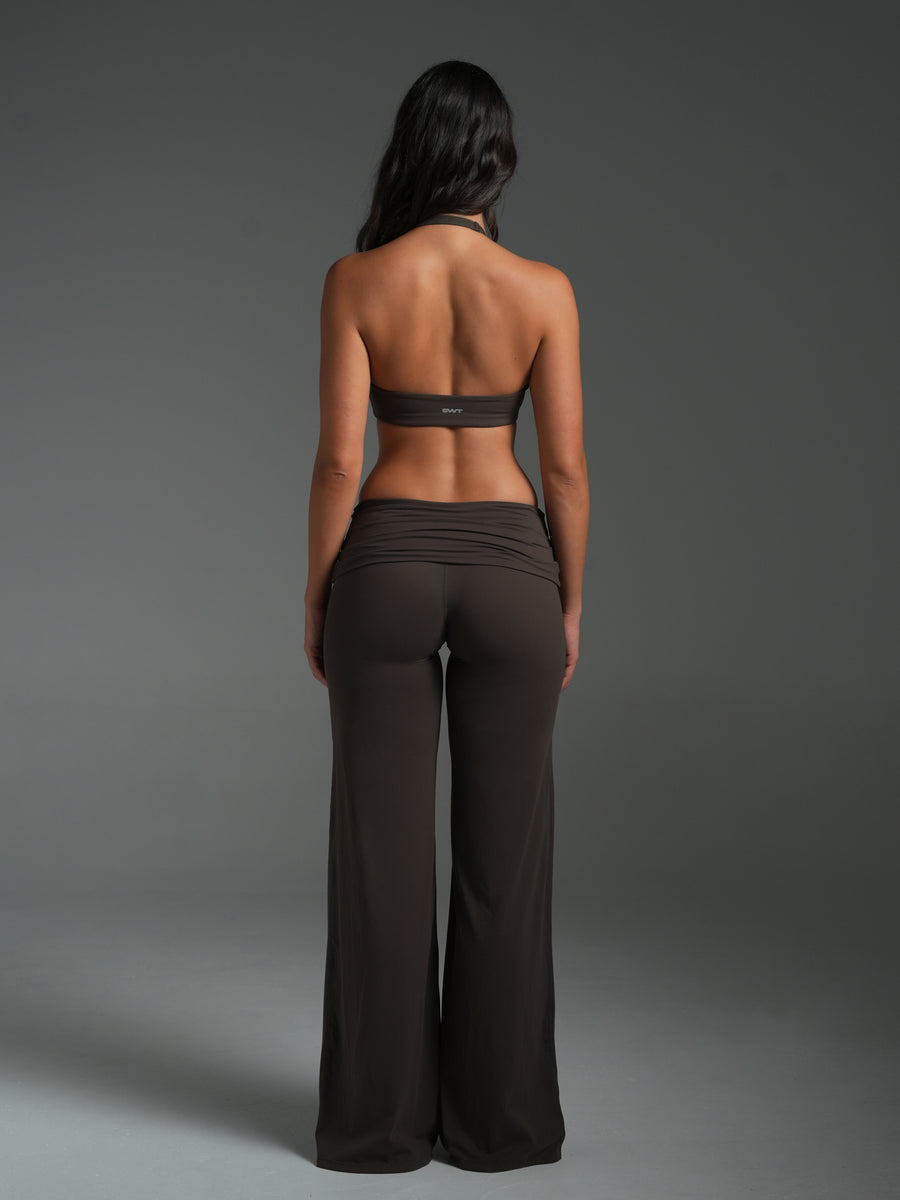 FLX Ruched Halter Bra Bittersweet