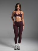 FLX Invisible Scrunch Leggings Dark Cherry
