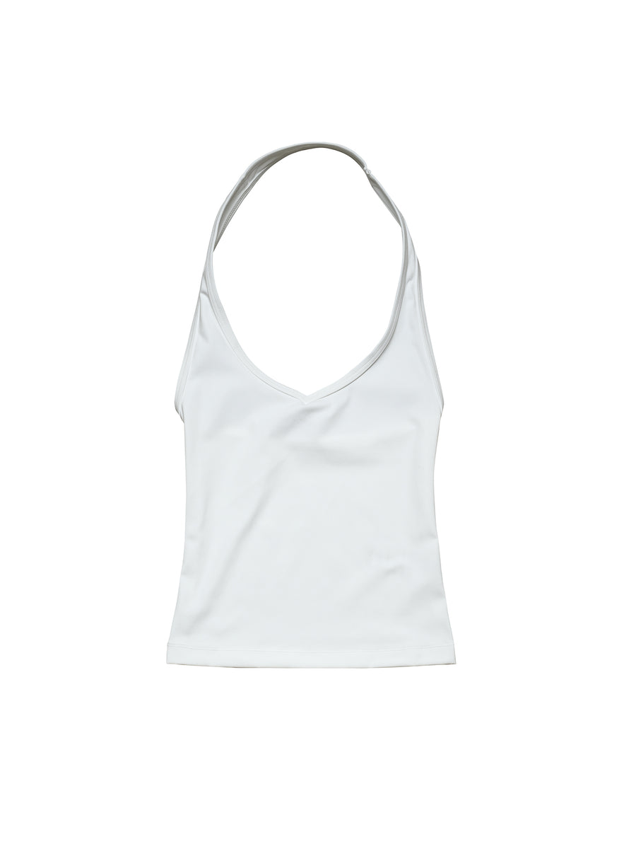 Base Halter Tank White