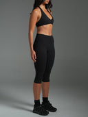 FLX Ruched Halter Bra Black