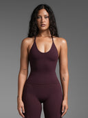 FLX Halter Cami Dark Cherry
