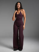 FLX Wide Leg Bottoms Dark Cherry