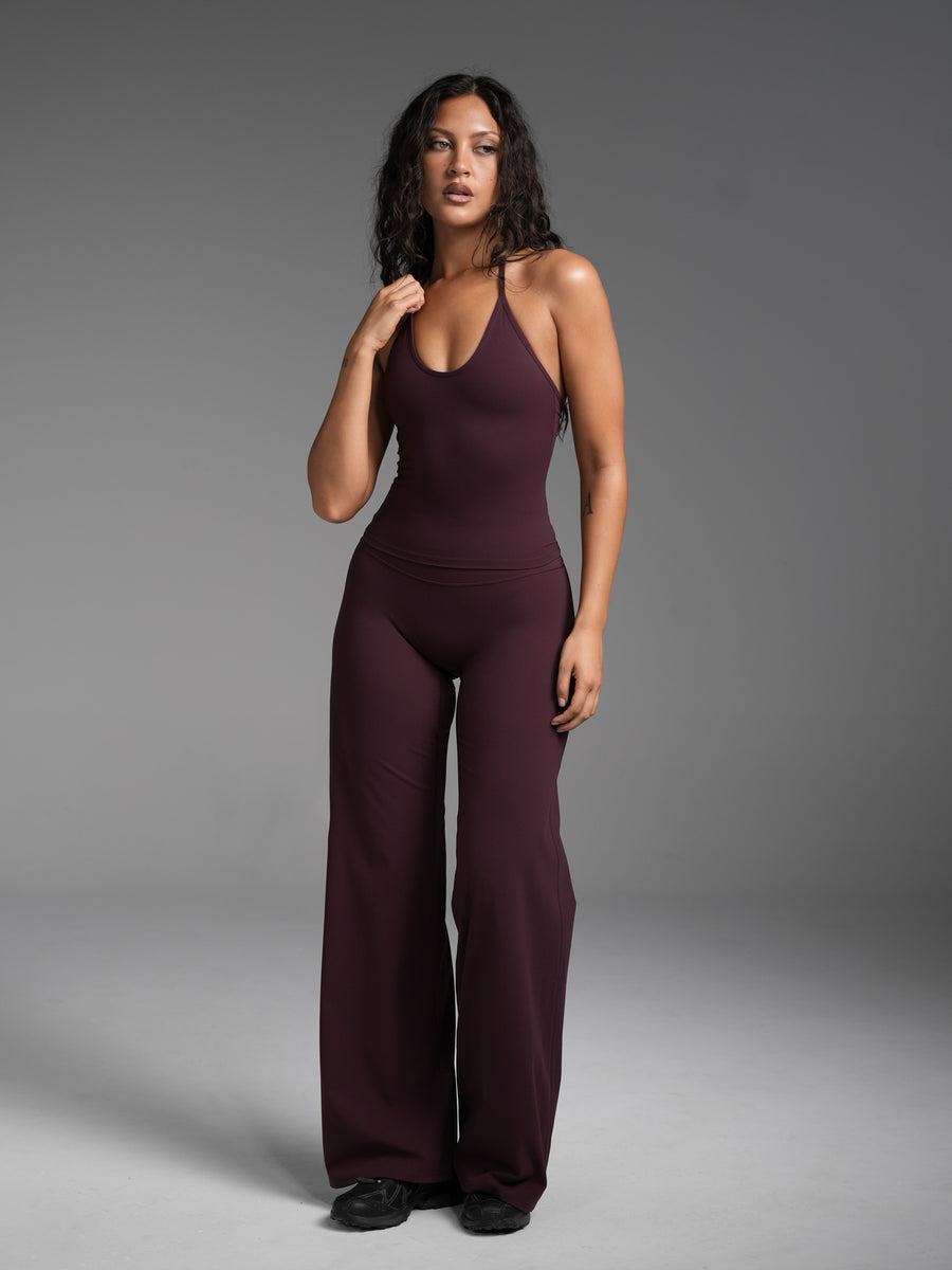 FLX Halter Cami Dark Cherry