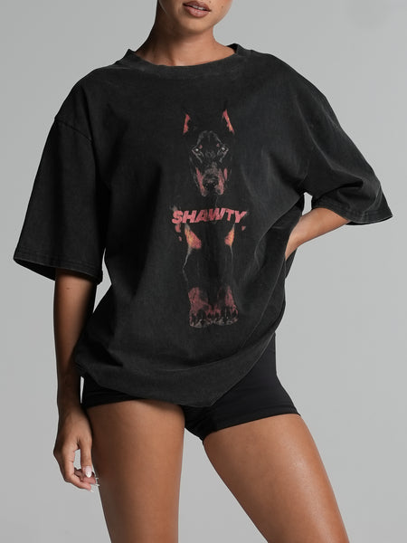 Doberman Vintage Boyfriend Tee | Shawty – SWT