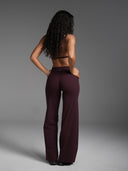 FLX Wide Leg Bottoms Dark Cherry