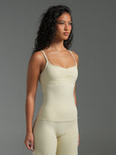 FLX Sweetheart Ruched Cami Off White