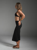 FLX Wide Leg Capris Black