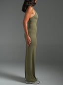 FLX Halter Cami Khaki