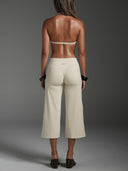 FLX Wide Leg Capris Off White