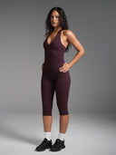 FLX Crossover Halter Tank Dark Cherry
