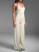FLX Wide Leg Bottoms Off White