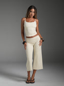 FLX Ruched Cami Off White