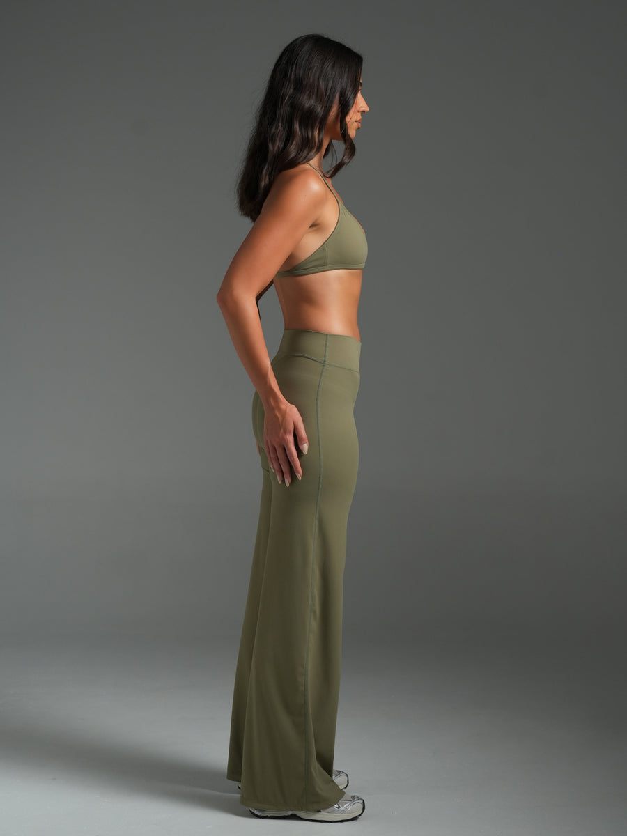 FLX Wide Leg Bottoms Khaki