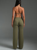FLX Wide Leg Bottoms Khaki