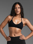 FLX Halter Bra Black