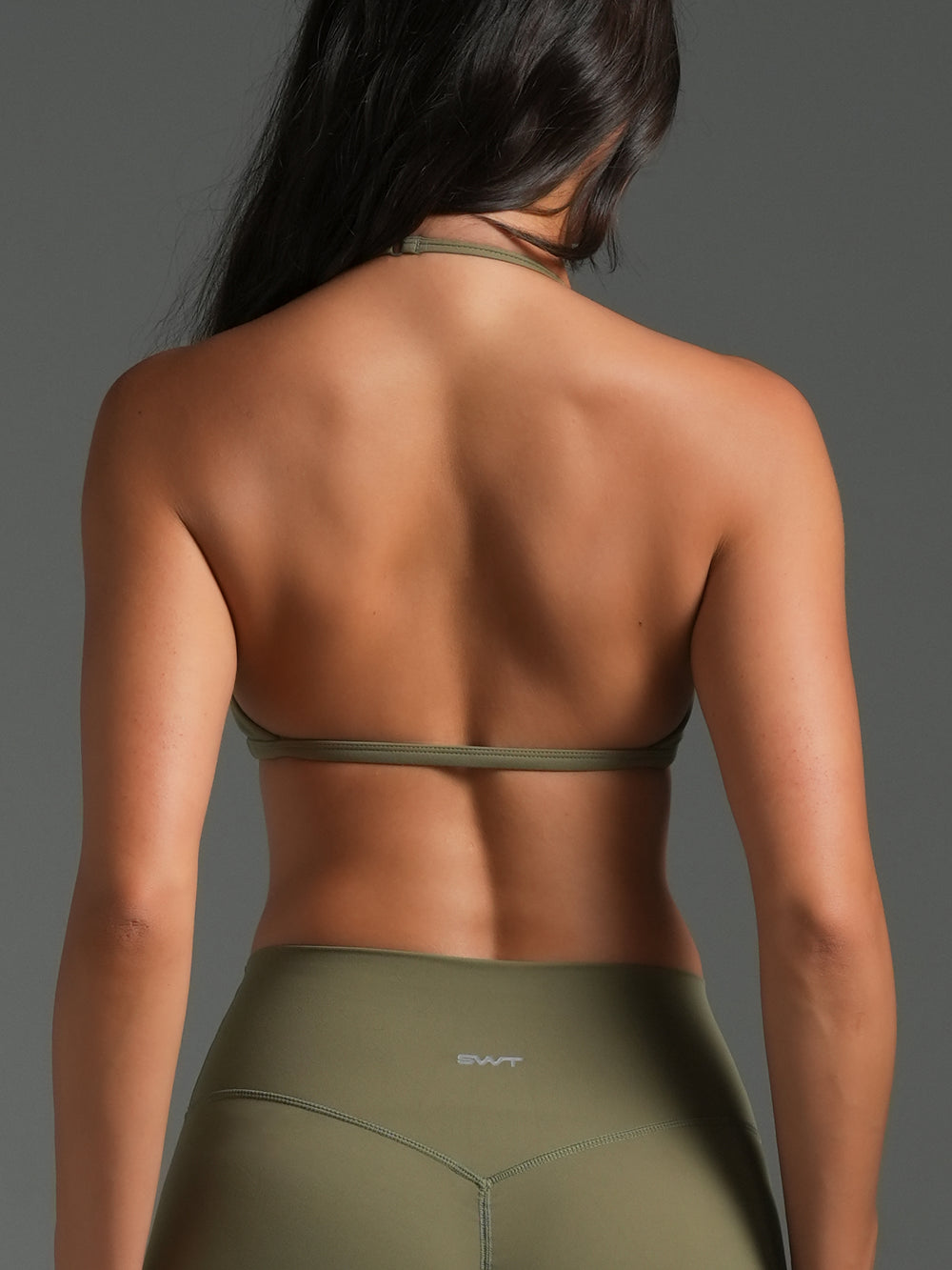 FLX Halter Bra Khaki