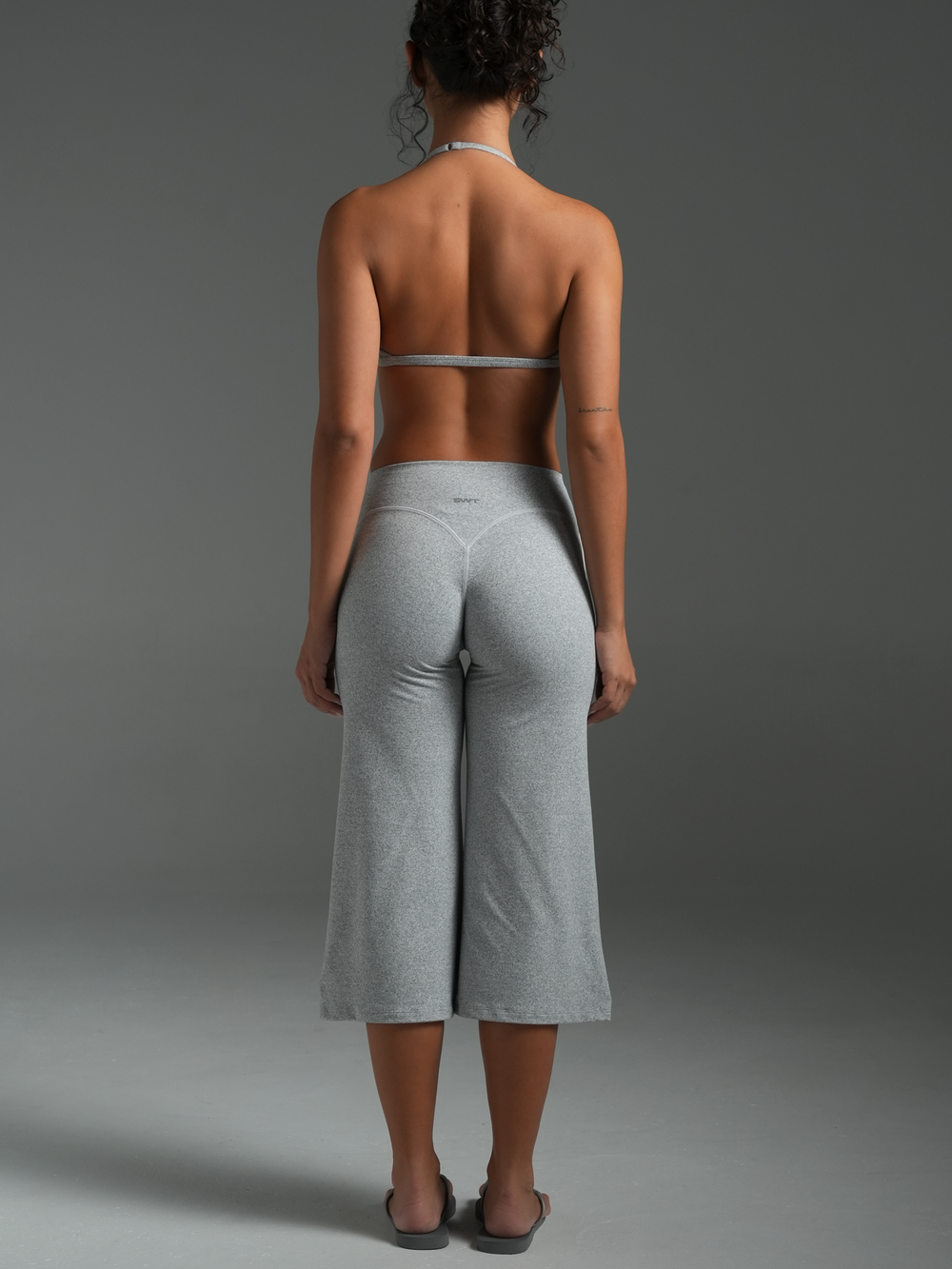 Halter Bra Grey Marle