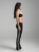 FLX Layered Halter Bra Black/White